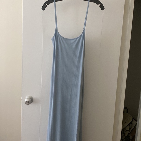 Reformation Cosmo Knit Dress in Mineral Blue M - Picture 4 of 5